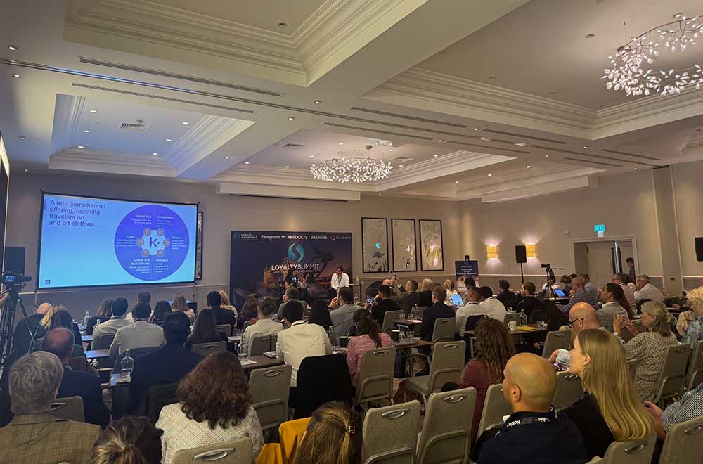A loyalty summit with over 100 participants.