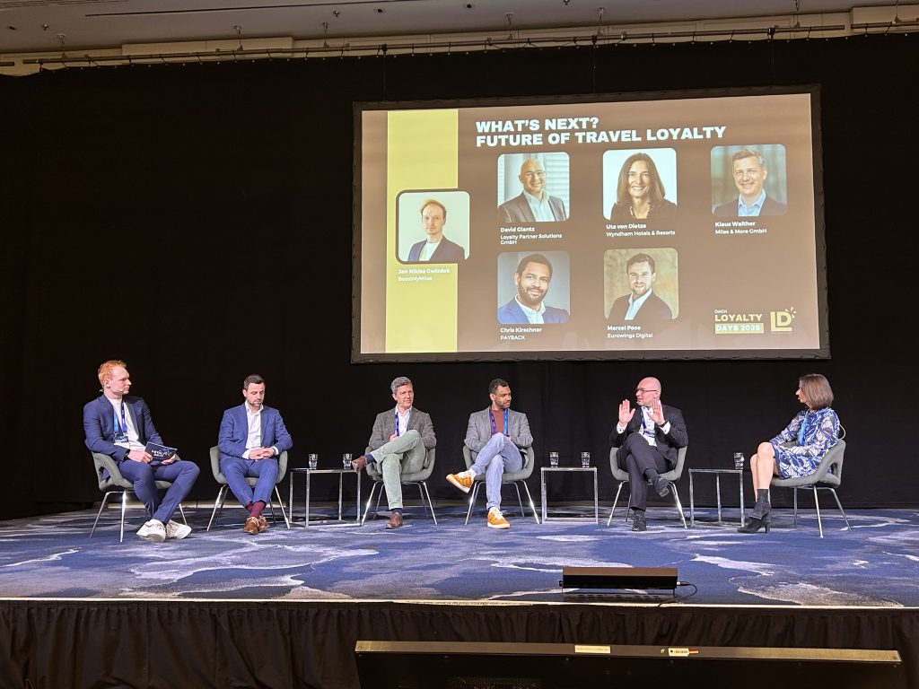 Panel discussion at DACH Loyalty Days 2026 with industry experts on stage